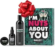 Ballsy Nuts About You Sack Pack, Men's Fresh Kit, Includes Ballwash, Sack Spray and Nut Rub, Forest & Fields