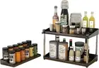 2 Tier Spice Rack Spice Organization Cabinet Seasoning Organizer Spice Shelf Sp