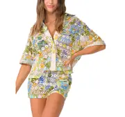 Pq Swim Blake Button Top Swim Cover-Up