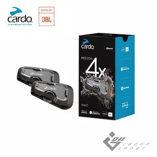 【Cardo】FREECOM 4X 安全帽通訊藍牙耳機(雙入組)