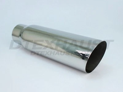 Q9-406018SL EXHAUST STAINLESS SLANT TEXAS TIP 4" INLET 6" OUTLET 18" LENGTH