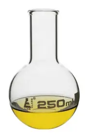 Eisco Labs 250ml Florence Boling Flask, Flat Bottom - Borosilicate Glass