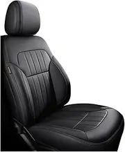 Car Seat Covers Compatible for Renault Scenic 2 Kadjar Talisman Captur Fluence Custom Leather Auto Accessories(1Pcs-Black)
