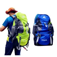 在飛比找momo購物網優惠-【May Shop】50L 登山運動輕量背包 FREE KN