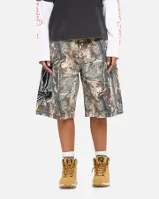 [ED HARDY] Ed Hardy Eagle Jorts Real Tree Camo - Size 36 36 Real Tree Camo