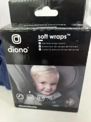 Diono SOFT WRAPS BLACK Baby/Child Car Sear Harness Pads Sunshine Kids