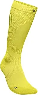 [BAUERFEIND] Running Socks "Run Ultralight Compression Socks", 1 Pair Women's Sports Socks, Thin Compression Socks for Jogging and Fitness, Running Socks, lemon yellow, 38