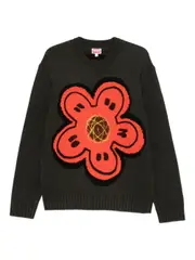 [Kenzo] Kenzo-Maglione Girocollo Con Decorazione Floreale-Uomo S