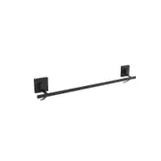 Fusion-Loc 60cm 26kg Black Matte Suction Single Towel Rail