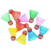 Shuttlecocks Toy Rainbow Colorful Nylon Shuttlecocks For Indoor and Outdoor Play
