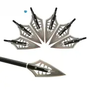 6/12PCS Archery 144Grain 4 Blades Tips Arrow Camping Shooting Target Training