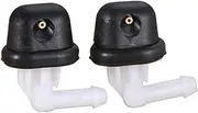 ZAPYVET 2Pcs Rear Windscreen Water Spray Windshield Washer Wiper Nozzle Jet, for Citroen, Xsara Picasso C4 Picasso MK1 Saxo windscreen Washer Jet Automotive Wiper Spray Nozzle