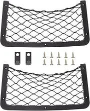 MAGIIN 2 Pcs Storage Nets for Campervan - Van Storage Nets Pocket Holder, Elastic Mesh Van Motorhome Caravan Boat Car Storage Solutions Accessories for Storing Phone/Water Bottle/Toiletry