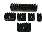 BIZOCA 10Set Molex 3.0mm Plug-in Male Female Housing Terminals Connector 2 * 1/2/3/4/5/6/7/8/9/10/11/12P MX3.0mm Double Row Connector(Straight Needle 10Pc,2x3P)