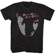 Hall And Oates Faces Black Adult T-Shirt-oooa436 M