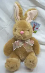 Vintage RUSS VALERIE THE EASTER BUNNY RABBIT 10" Plush STUFFED ANIMAL Toy NEW