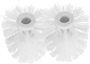Generic 1set Accessories Bathroom Commode Replaceable Rim Edge Brush Cuvette Care Toothbrush Scrub Brush Refill Cleaning Brush Home Brush Heads Brushes White 2pcs