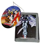 NEW WITH TAGS MOBILE SUIT GUNDAM WING KIDS COIN TRI FOLD BLACK BANDAI WALLET