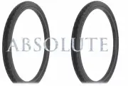 PAIR OF ALL BLACK BICYCLE GENUINE DURO ROAD TIRES IN 26 X 1.75 CORDOBA TREAD.