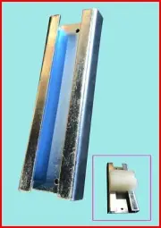 Sliding Gate C Channel 250MM Bracket - for Nylon Block 75mm