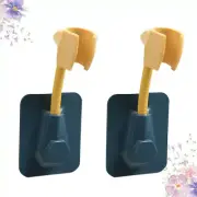 2 Pcs Squeegee Shower Head with Filters Sprinkler Rack Base Holder