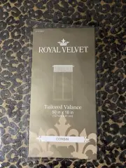 ROYAL VELVET CORBIN TAILORED ROD POCKET VALANCE 50" X 16 " ANIMAL PRINT NEW