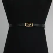 Luxury Design Leather Belt Versatile Waistband Casual Slide Buckle Belt