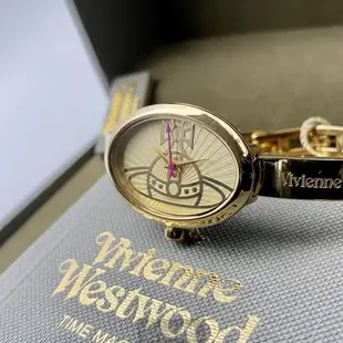 Vivienne Westwood 薇薇安女錶 22mm, 32mm 銀橢圓形精鋼錶殼 白金色簡約, 中三針顯示錶面款 VW00008