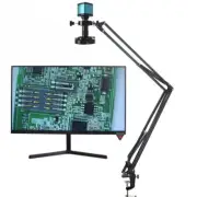 USB Industrial Video Digital Microscope Camera 130X Zoom C Mount Lens Cantilever