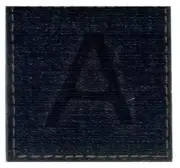 My Mind's Eye This & That Alphabet Letters Die Cut - BRANDED DENIM Block
