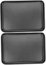 Carbon Steel Rectangular Baking Pan Non -Piece Set Versatile for Cakes Cookies
