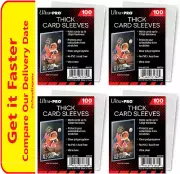 400 Ultra PRO THICK Card Sleeves 130pt Standard Size Soft Protectors 4 x 100ct