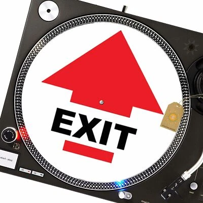 Exit Slipmat Turntable 12" for DJ Vinyl LP Audiophile