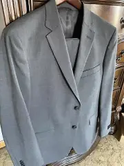 JB BRITCHES “LOGAN” Gray Cross Design Suit 42/36w