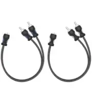Recoil Audio R1F2M Echo Series OFC RCA Y-adaptor 1 Female to 2 Male Pair