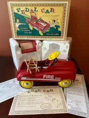 XONEX PEDAL CAR HOOK & LADDER FIRE TRUCK with COA 1/3rd Scale Pedal 1992 NIB
