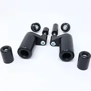Shogun Kawasaki Ninja 400 2018 2019 Z400 NO CUT Black Complete Slider Kit Includes No Cut Frame Sliders Swing Arm Spools and Bar Ends (Also FITS ABS Model) 755-4159 - MADE IN THE USA