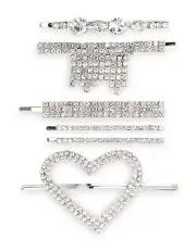 [Morgan & Taylor] Nava Hair Clip Set in Crystal