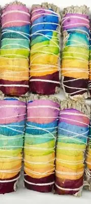 Smudge Sticks White Sage 12 x 4" Cali Sticks 7 Chakra Rose Petal