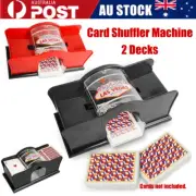 Manual Hand Cranked Card Shuffler 2 Decks Card Shuffling Machine for Poker Texas