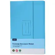 J.Burrows Recycled Document Wallet 220GSM Aqua 10 Pack