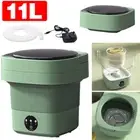 11L Mini Washing Machine Foldable Washing Bucket Portable Travel Laundry Machine
