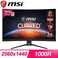 在飛比找PChome24h購物優惠-MSI 微星 MAG 275CQRF QD 27型 170H