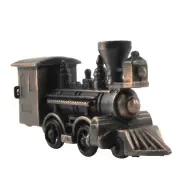 Mini Model Locomotive Pencil Sharpener Die Cast Railroad Steam Engine Train NIB