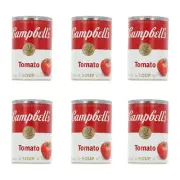 Lot of 6 Campbell's Condensed Tomato Soup Low-Sodium 10.75oz each Pull-Top Can