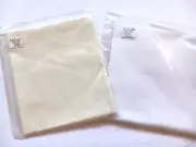 100% Linen Needlework Cross Stitch Fabric 2 Pcs White Antique White 28 32 Count