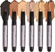 [Julep] 101 Palette-Style Crème-to-Powder Waterproof Eyeshadow Sticks - Daylight - Long-Lasting, Crease-Proof, 6 Piece Set With Built-in Smudger