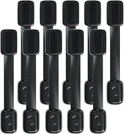 ECHOCUBE Cupboard Locks for Children, 10 Packs Adjustable Baby-Proof Cabinet Locks with 3M Adhesive, Child Safety Locks for Drawers, Fridge, Toilet, Trash No Drilling Needed (Black)