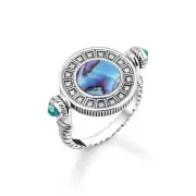 Genuine THOMAS SABO Abalone Coin Ring