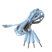 10 Pcs 4 in1 Electrode Lead Wires Connect Cables Pin 2.35mm For TENS 7000